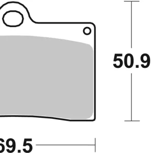 SBS Street Ceramic Bremsbelag 566HF für MOTO-GUZZI 1100 Sport * 1996 - 2004 Top-Seller