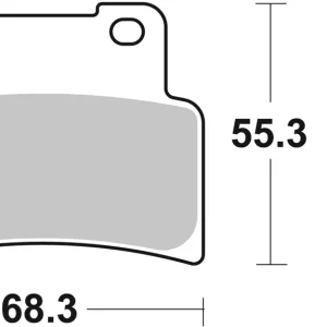 Preisreduziert SBS Street Ceramic Bremsbelag 844HF für YAMAHA YZF 125 R * 2019