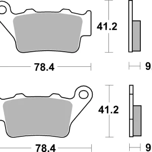 SBS Street Ceramic Bremsbelag 675HF für YAMAHA TT 600 E,S * 1996 - 2001 Kracherpreis