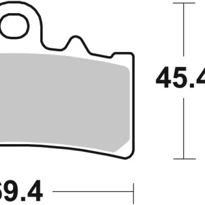 Kostenfreie Lieferung SBS Street Sinter Bremsbelag 877HS für BMW G 310 GS * 2017 - 2020