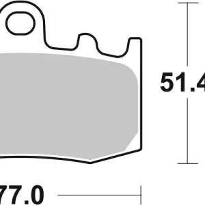 SBS Street Sinter Bremsbelag 796HS für BMW K 1200 GT (K44) With Integral ABS * 2004 - 2008 Finale Aktion