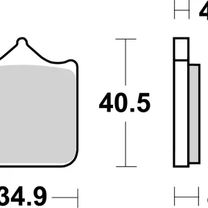 SBS Street Sinter Bremsbelag 870HS für BMW S 1000 R * 2013 - 2019 Begrenztes Angebot