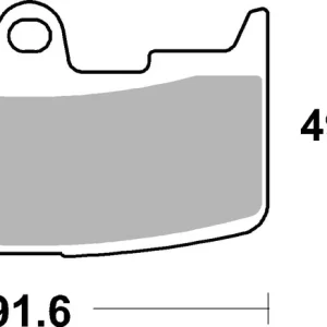Billig SBS Street Sinter Bremsbelag 795HS für BUELL XB12Ss 1200 Lightning Long * 2006 - 2008