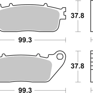 Versand Am Gleichen Tag SBS Street Sinter Bremsbelag 862LS für HONDA CB 1000 R ABS * 2008 - 2016