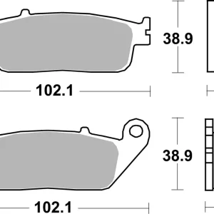 Angebot SBS Street Sinter Bremsbelag 700HS für HONDA CB 500 F * 2013 - 2020