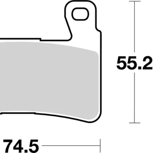 SBS Street Sinter Bremsbelag 734HS für HONDA GL 1800 C Valkyrie * 2014 - 2015 Billig