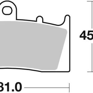 SBS Street Sinter Bremsbelag 743HS für KAWASAKI ZRX 400 * 1998 - 2001 Wochenendangebot