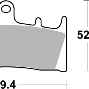 Gratis Versand SBS Street Sinter Bremsbelag 686HS für KAWASAKI ZX-6R * 1998 - 2001