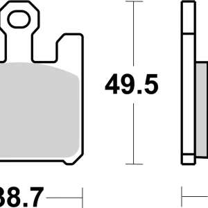 Günstig SBS Street Sinter Bremsbelag 788HS für KAWASAKI ZX-6RR * 2003 - 2006