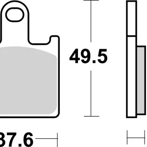 SBS Street Sinter Bremsbelag 838HS für KAWASAKI ZZR 1400 * 2006 - 2019 Markenprodukt