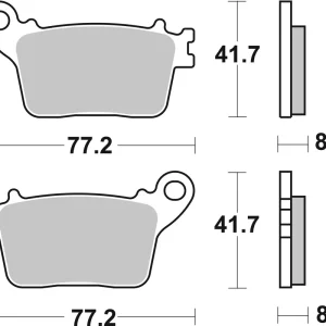 Schnäppchen SBS Street Sinter Bremsbelag 834LS für SUZUKI GSX-R 600 * 2011 - 2020