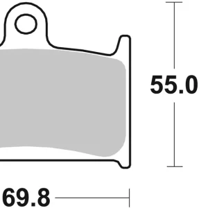Neu Im Sortiment SBS Street Sinter Bremsbelag 714HS für SUZUKI GSF 1200 Bandit * 1997 - 2000