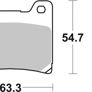 SBS Street Sinter Bremsbelag 555LS für YAMAHA XJR 400 R * 1995 - 1996 Sofort Bestellen