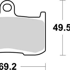 SBS Street Sinter Bremsbelag 782HS für TRIUMPH 675 Street Triple R * 2009 - 2012 Letzte Chance