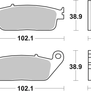 Aktuell SBS Street Sinter Bremsbelag 630LS für TRIUMPH 900 Legend TT * 1999 - 2001