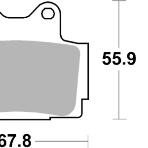 Letzte Chance SBS Street Sinter Bremsbelag 570LS für YAMAHA FZS 600 S Fazer * 2001 - 2003