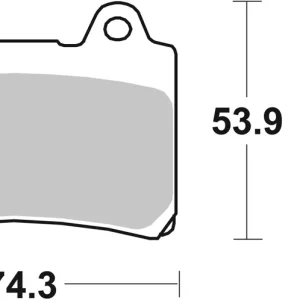 Rabatt SBS Street Sinter Bremsbelag 590LS für YAMAHA XVZ 1300 TF Royal Star Venture * 1999 - 2001