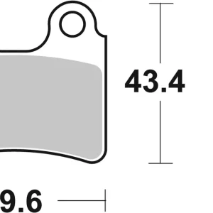 Preisknaller SBS Offroad Racing Sinter Bremsbelag 802RSI vorne für BETA 250 Rev 3 * 2000 - 2004