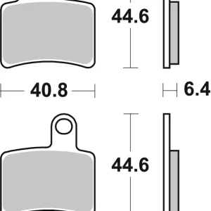 SBS Offroad Racing Sinter Bremsbelag 895RSI vorne für BETA 290 EVO * 2009 - 2013 Echt