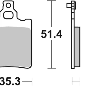 SBS Offroad Racing Sinter Bremsbelag 574RSI hinten für BETA ALP350 4.0 * 2004 - 2005 Preisreduziert