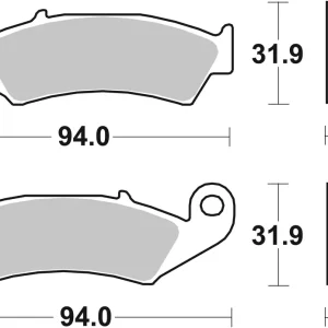 Billig SBS Offroad Racing Sinter Bremsbelag 603RSI vorne für HONDA CR500 R * 1987 - 1994