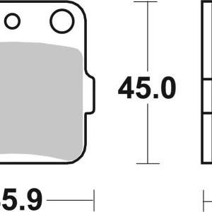Highlight SBS Offroad Racing Sinter Bremsbelag 584RSI hinten für HONDA CR80 R, RB * 1992 - 2002