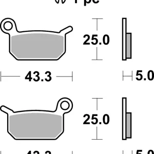 SBS Offroad Racing Sinter Bremsbelag 794RSI vorne für HUSQVARNA EE0 5 * 2019 - 2020 Direktkauf