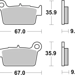 SBS Offroad Racing Sinter Bremsbelag 790RSI vorne für KAWASAKI KX-F450 DFI * 2009 - 2020 Billig
