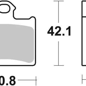 SBS Offroad Racing Sinter Bremsbelag 872RSI vorne für KTM E-XC0 Freeride * 2015 - 2018 Markenprodukt