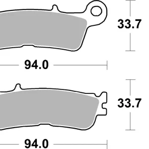 SBS Offroad Racing Sinter Bremsbelag 965RSI hinten für YAMAHA YZ450 F Efi * 2020 Direkt Vom Hersteller