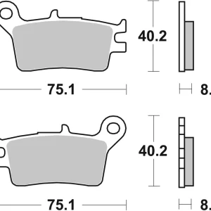 SBS Offroad Sinter Bremsbelag 629SI hinten für HONDA XLR250 R Baja * 1988 -1990 Online Kaufen