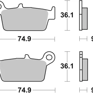 SBS Offroad Sinter Bremsbelag 604SI hinten für KAWASAKI KLX125 * 1998 -2007 Top-Angebot