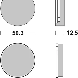 SBS Ceramic Bremsbelag 503HF vorne für SUZUKI RM 50 * 1975 - 1976 Preisknaller