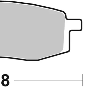 Nur Heute SBS Ceramic Bremsbelag 580HF vorne für YAMAHA IT 200 * 1986