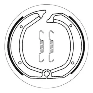 Schneller Versand SBS Bremsbacke hinten für BMW R45450 * 1978 - 1980