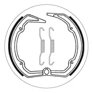 Sonderangebot SBS Bremsbacke hinten für BMW R65650 LS * 1982 - 1985