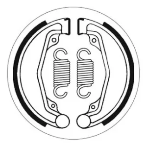 SBS Bremsbacke hinten für HONDA CB200 B, T * 1974 - 1979 Geprüft