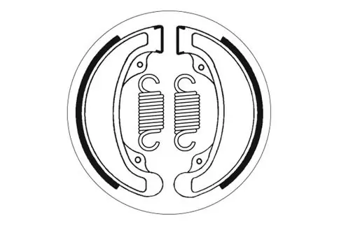 SBS Bremsbacke hinten für HONDA CB250 NA, NB, T, TZ * 1977 - 1981 Letzte Chance