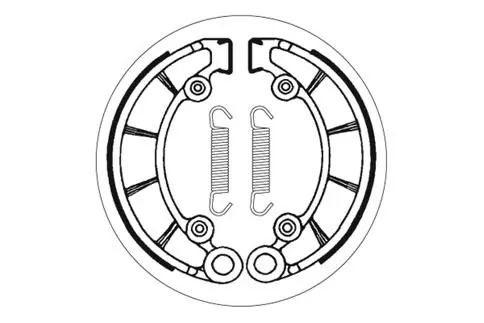 SBS Bremsbacke hinten für HONDA CB450 K5, K6, K7 * 1972 - 1977 Must-Have