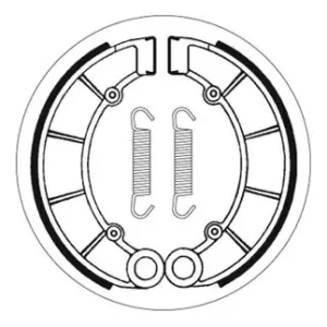 SBS Bremsbacke hinten für HONDA CB650 * 1979 - 1981 Online Kaufen