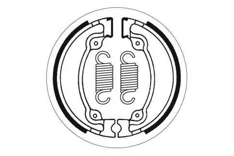 Schneller Versand SBS Bremsbacke hinten für HONDA CBX250 RSE * 1984 - 1985