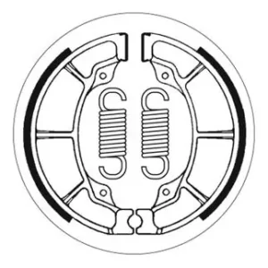 Bestseller SBS Bremsbacke vorne für HONDA CD175 all models * 1971 - 1978