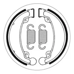 SBS Bremsbacke hinten für HONDA CMX250 Rebel * 1985 - 2012 Garantierte Lieferung