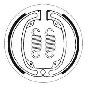 Saisonangebot SBS Bremsbacke vorne für HONDA CR125 R * 1979 - 1981