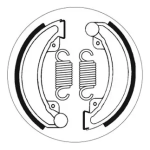 Sichere Zahlung SBS Bremsbacke vorne für HONDA CR450 R * 1981