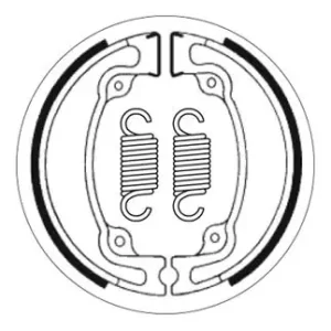 Sonderangebot SBS Bremsbacke hinten für HONDA CR480 R * 1983