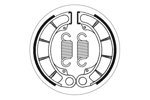 Solange Der Vorrat Reicht SBS Bremsbacke hinten für HONDA CX500 * 1978 - 1980