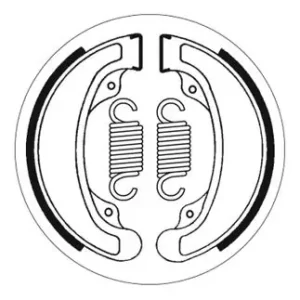 SBS Bremsbacke hinten für HONDA GB400 T.T. * 1988 - 1992 Zertifiziert