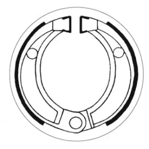 Online Kaufen SBS Bremsbacke hinten für HONDA MB80 * 1980 - 1983