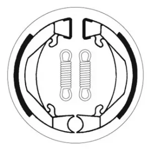 Letzte Chance SBS Bremsbacke hinten für HONDA PF50 M Nocio * 1975 - 1980